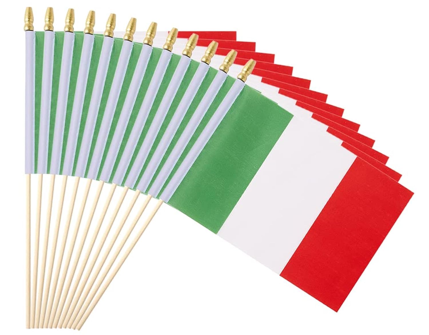 Ckexin Italy flag handheld 5x8 inch for vivid portable display at events.