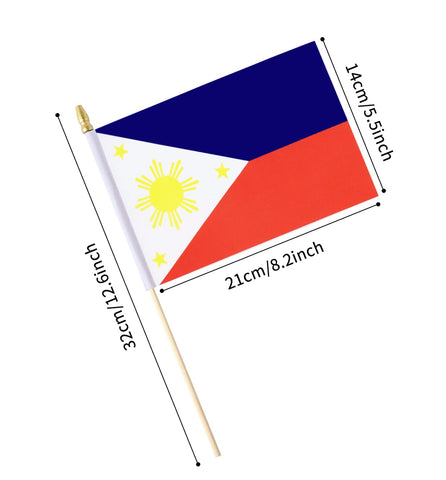 Ckexin flag-stick 11.8 inches, easy to wave at gatherings.