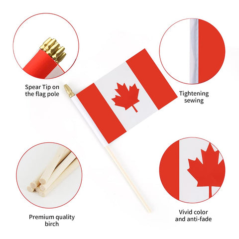 Ckexin durable polyester Canada flag double-sided for outdoor use