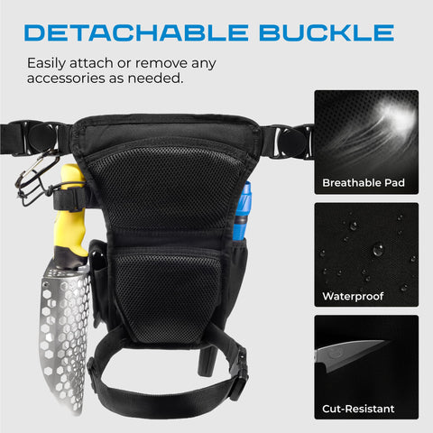 CKG leg bag highlights adjustable-fit strap for secure hands-free field use.