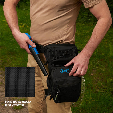 CKG leg bag features drop-leg design for easy access on uneven terrain.