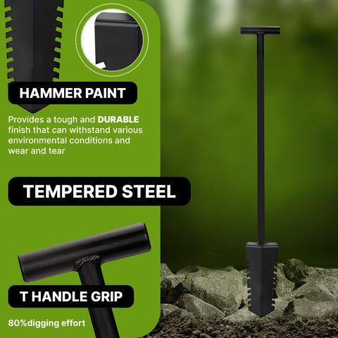 CKG heavy-duty steel construction provides reliable durability during digging.