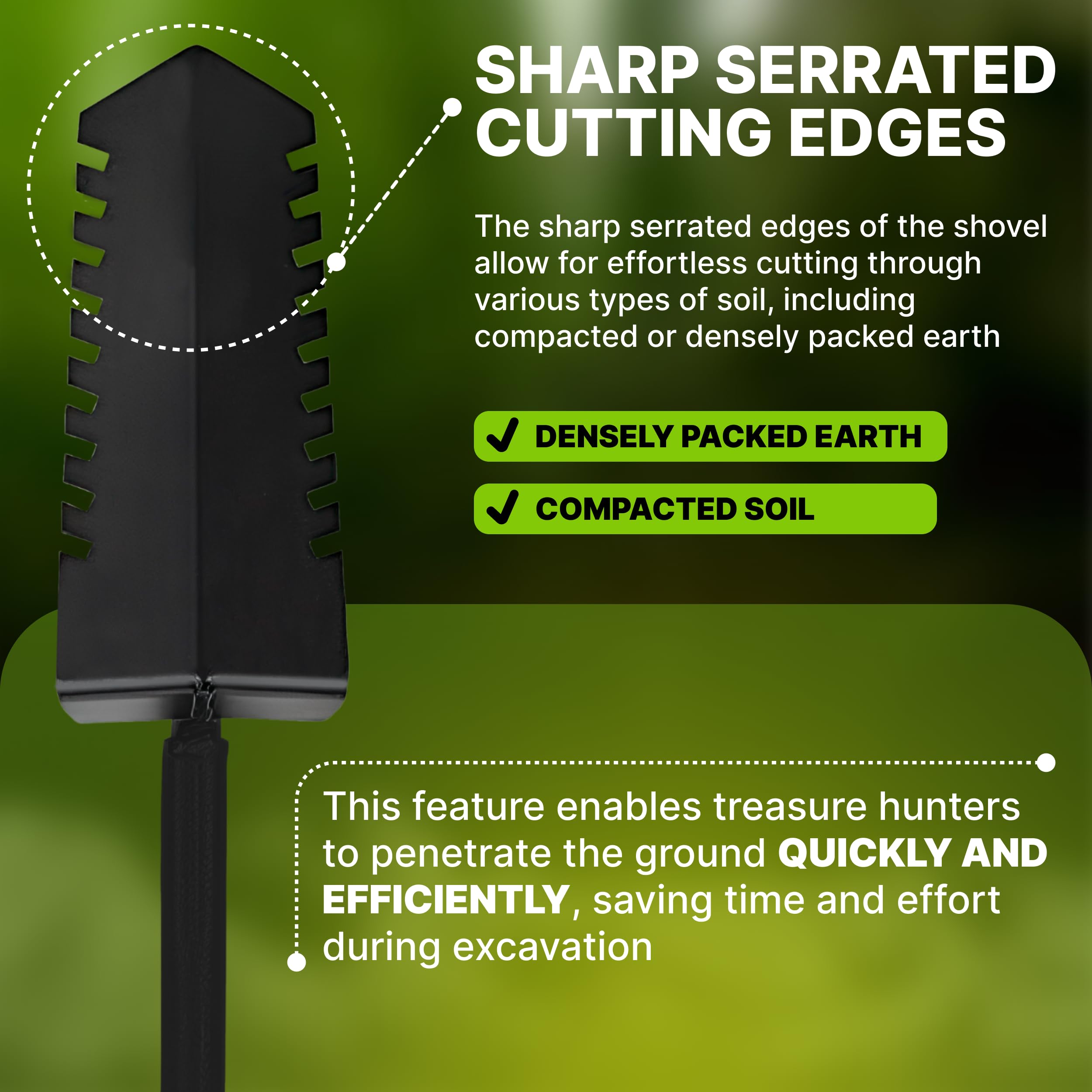 CKG tool enables efficient root cutting and deep digging.