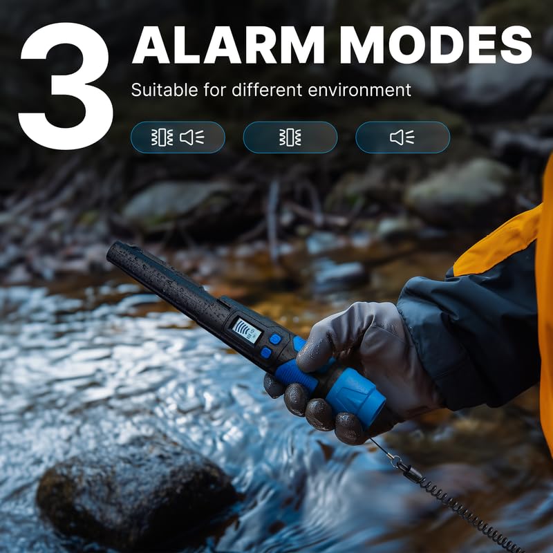 CKG pinpointer with three alert modes to match noisy or quiet environments