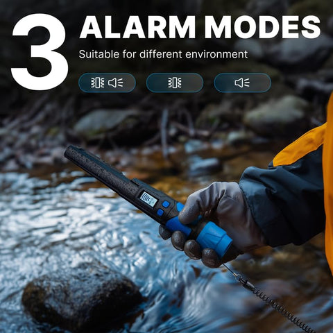 CKG pinpointer with three alert modes to match noisy or quiet environments