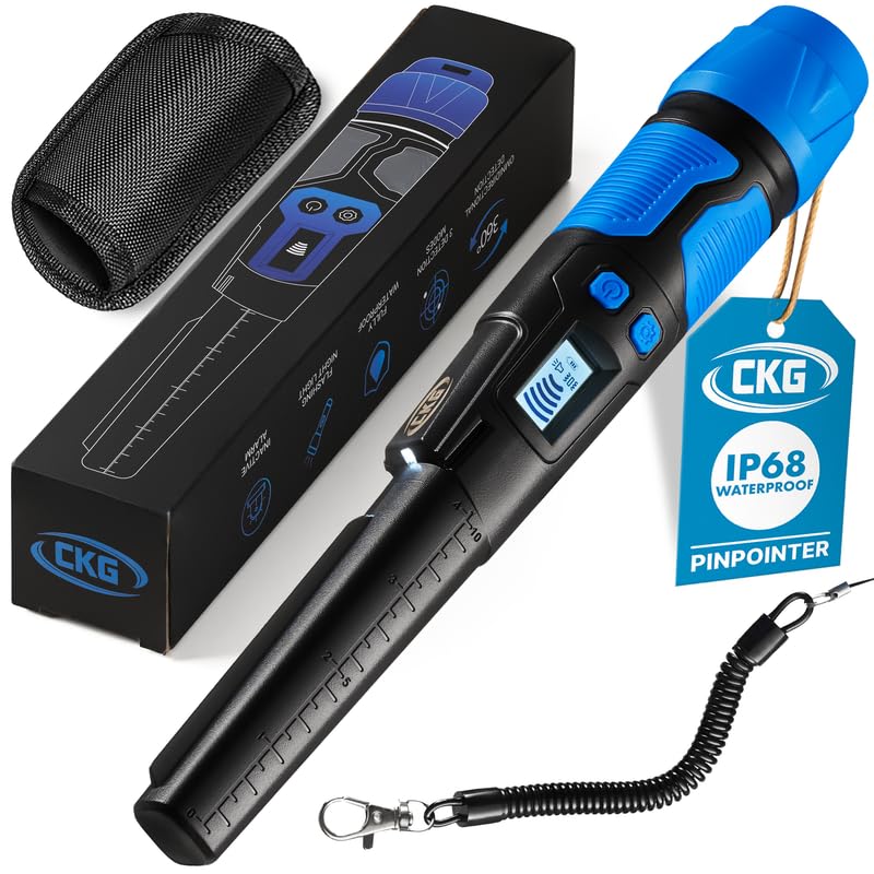 CKG pinpointer with 360-degree detection and LCD screen for quick target localization