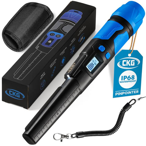 CKG pinpointer with 360-degree detection and LCD screen for quick target localization