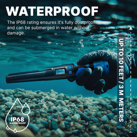 CKG pinpointer anti-slip grip for secure handling in wet conditions