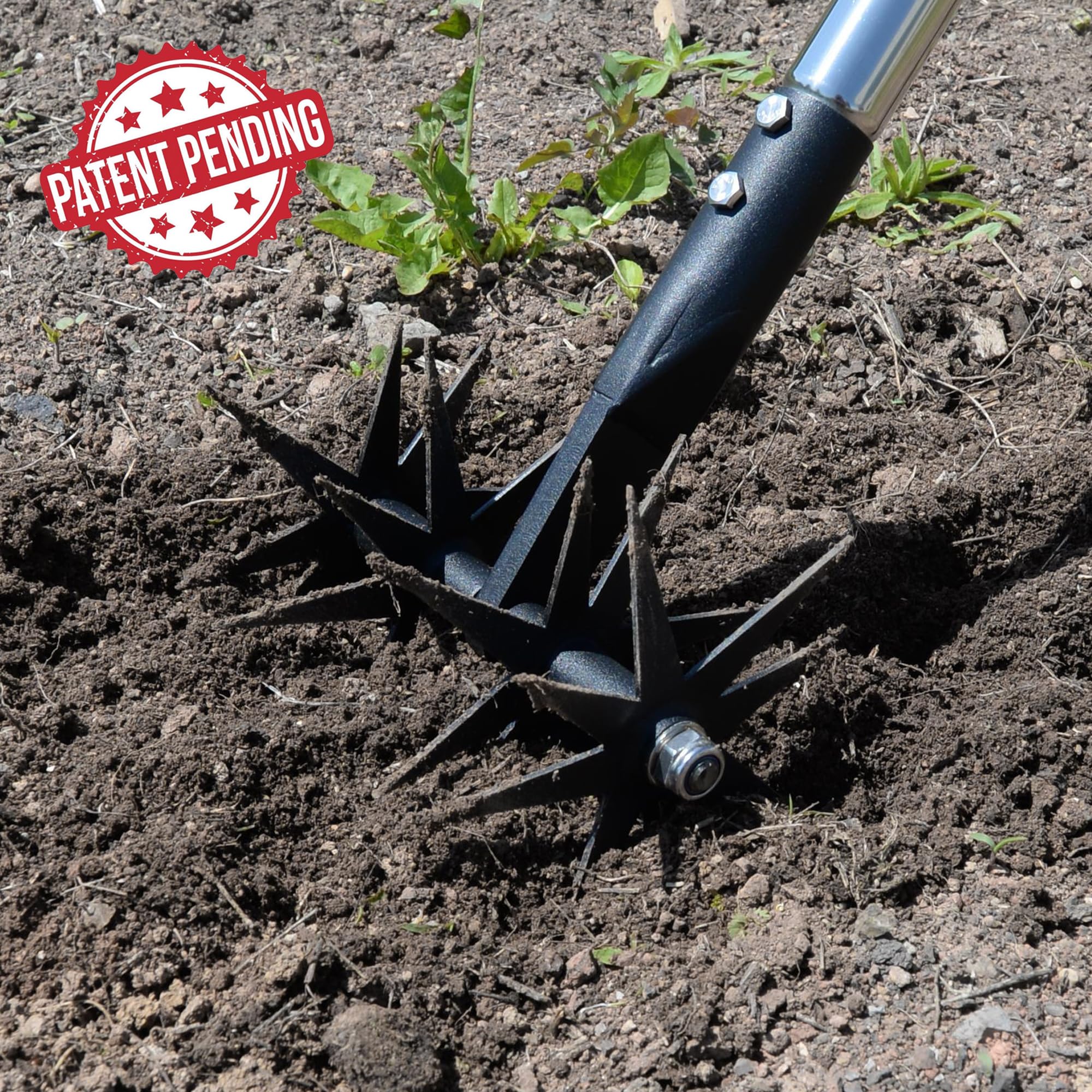 CKLT cultivator preps soil by mixing in compost and amendments.