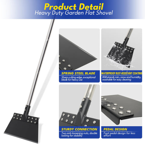 CKLT adjustable stainless handle to improve comfort during scraping