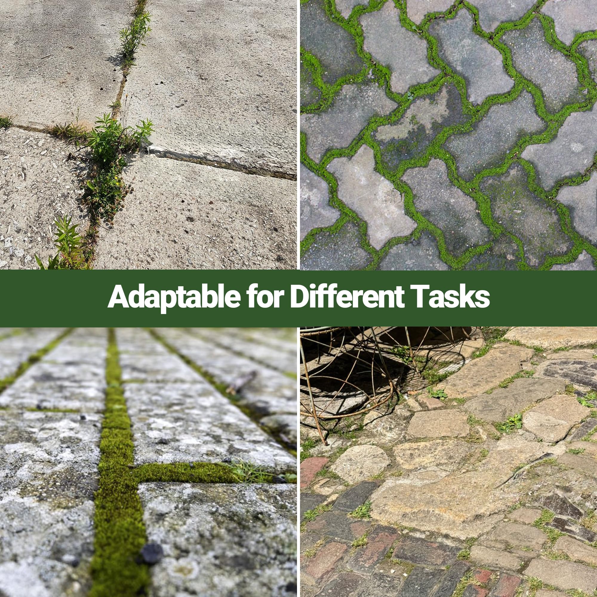 CKLT crack weeder assembly parts laid out for quick, tool-free setup