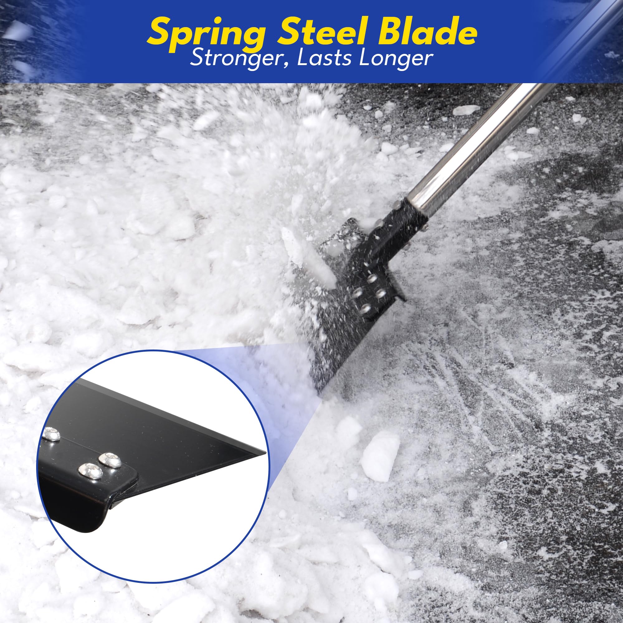 CKLT ergonomic rubber grip reduces strain while scraping