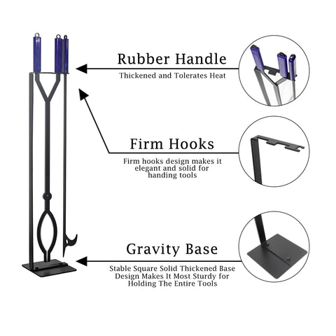 CKLT ergonomic rubber-handle grip provides heat-resistant comfort