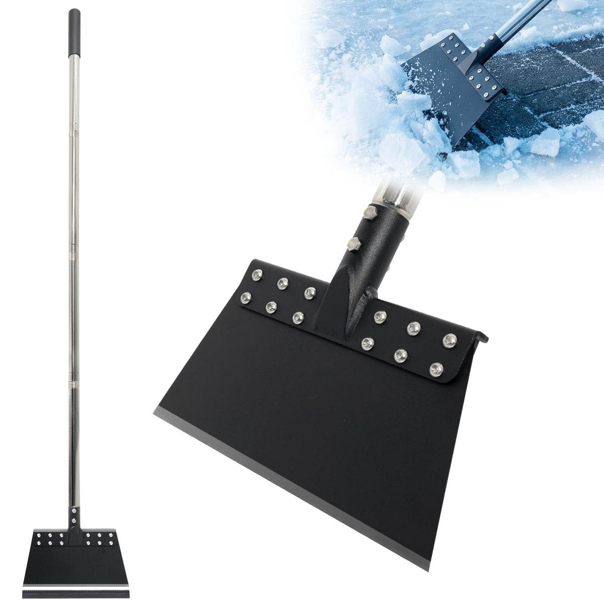 CKLT ice-scraper flat blade for quick snow removal on driveways