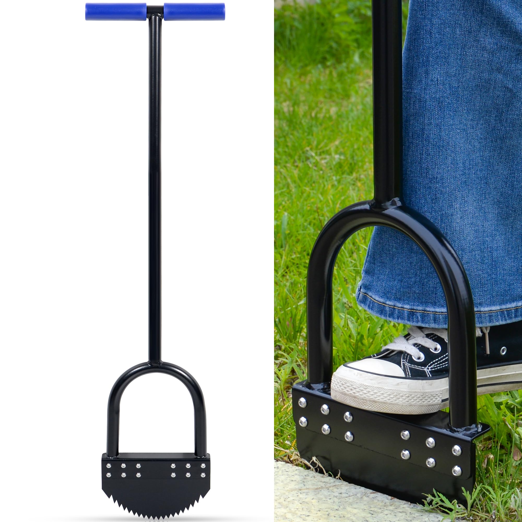 CKLT one-piece edger 41in with no-assembly design for sturdy lawn edging.
