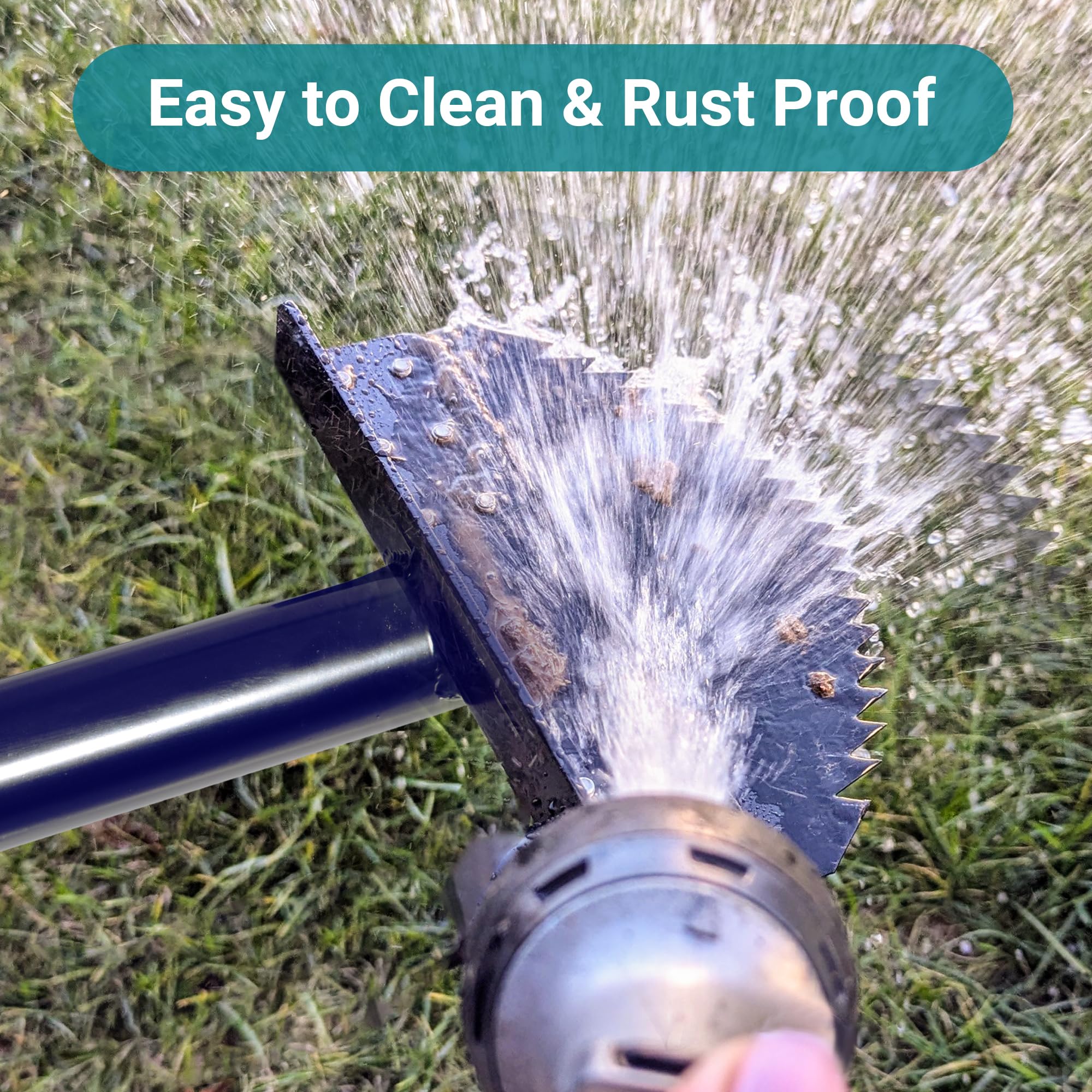 CKLT rust-resistant edger designed for easy cleanup after use