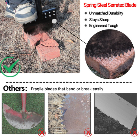 CKLT spring steel blade edger offers precise, durable edging for neat borders
