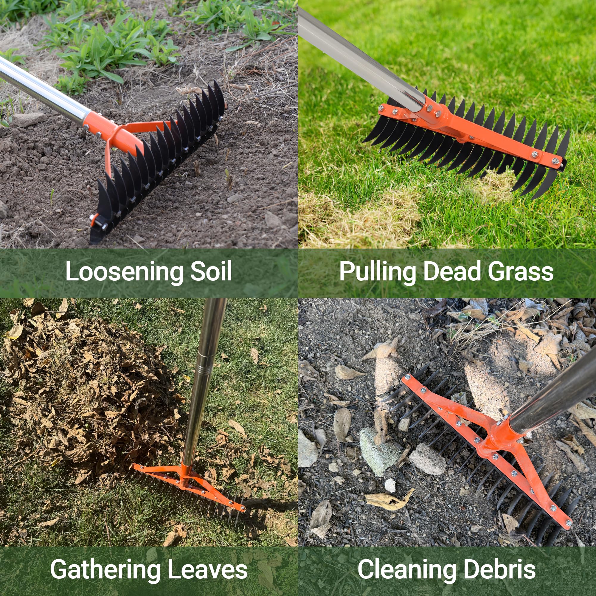 CKLT Thatch Rake is great for small yards and larger gardens alike.