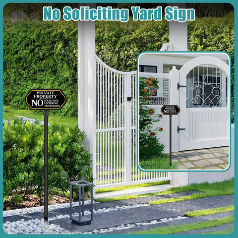CKOK adjustable stake sign up to 37 inches for flexible yard visibility.