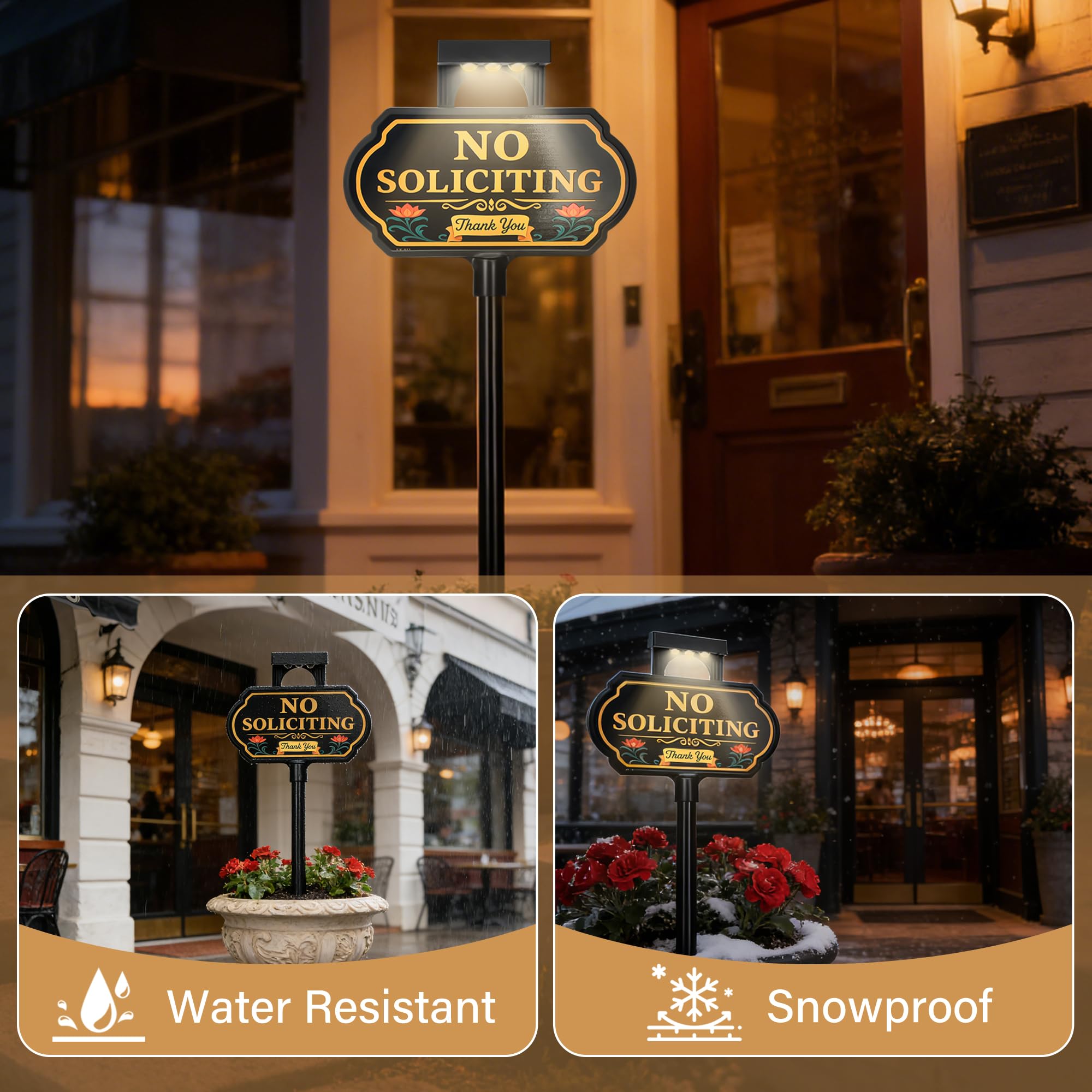 CKOK aluminum weatherproof sign withstands sun, rain, and snow.