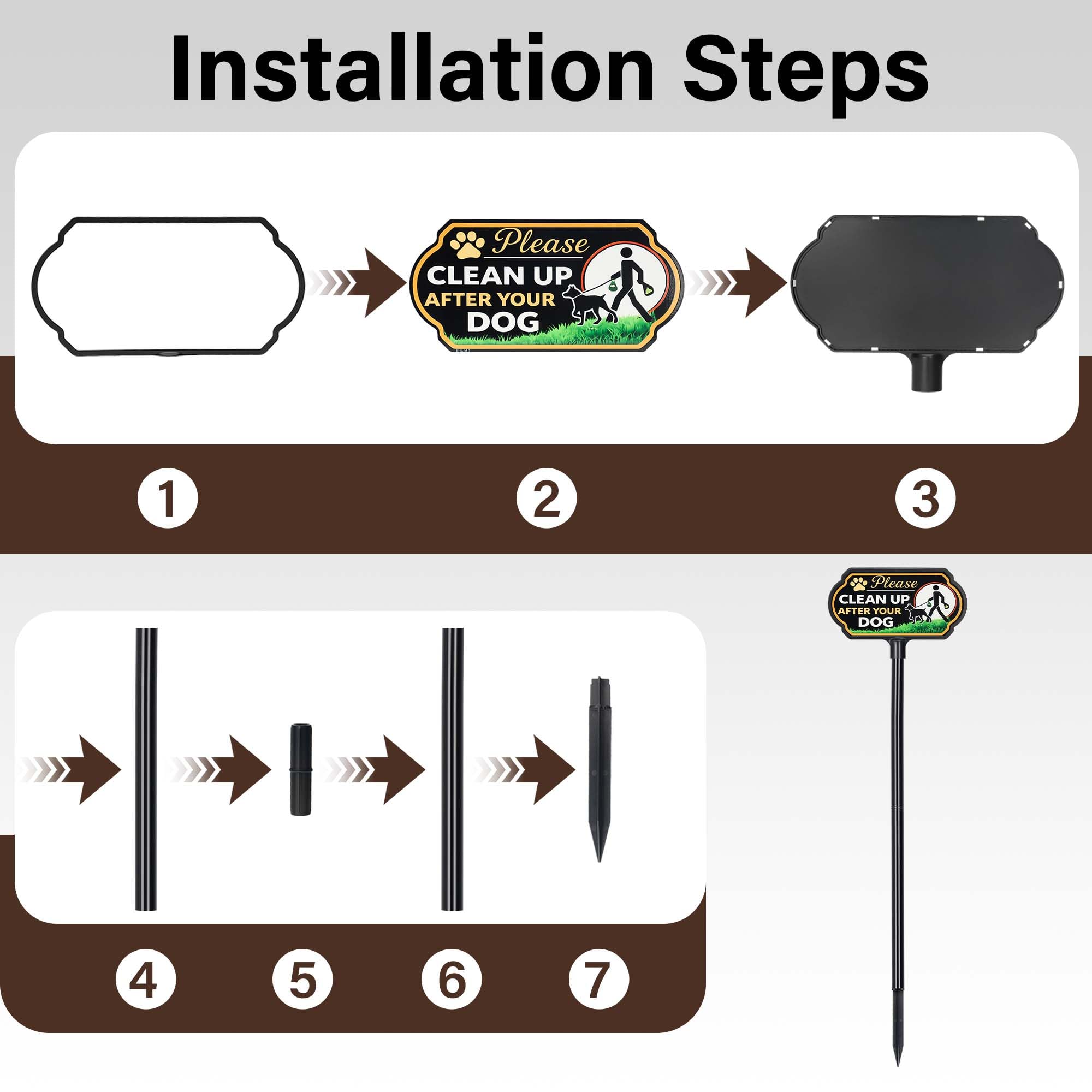CKOK ground stake and poles set ensuring stable placement