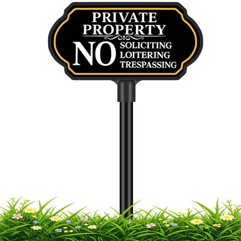 CKOK no-trespassing sign—private-property message enhances outdoor visibility and property rules.