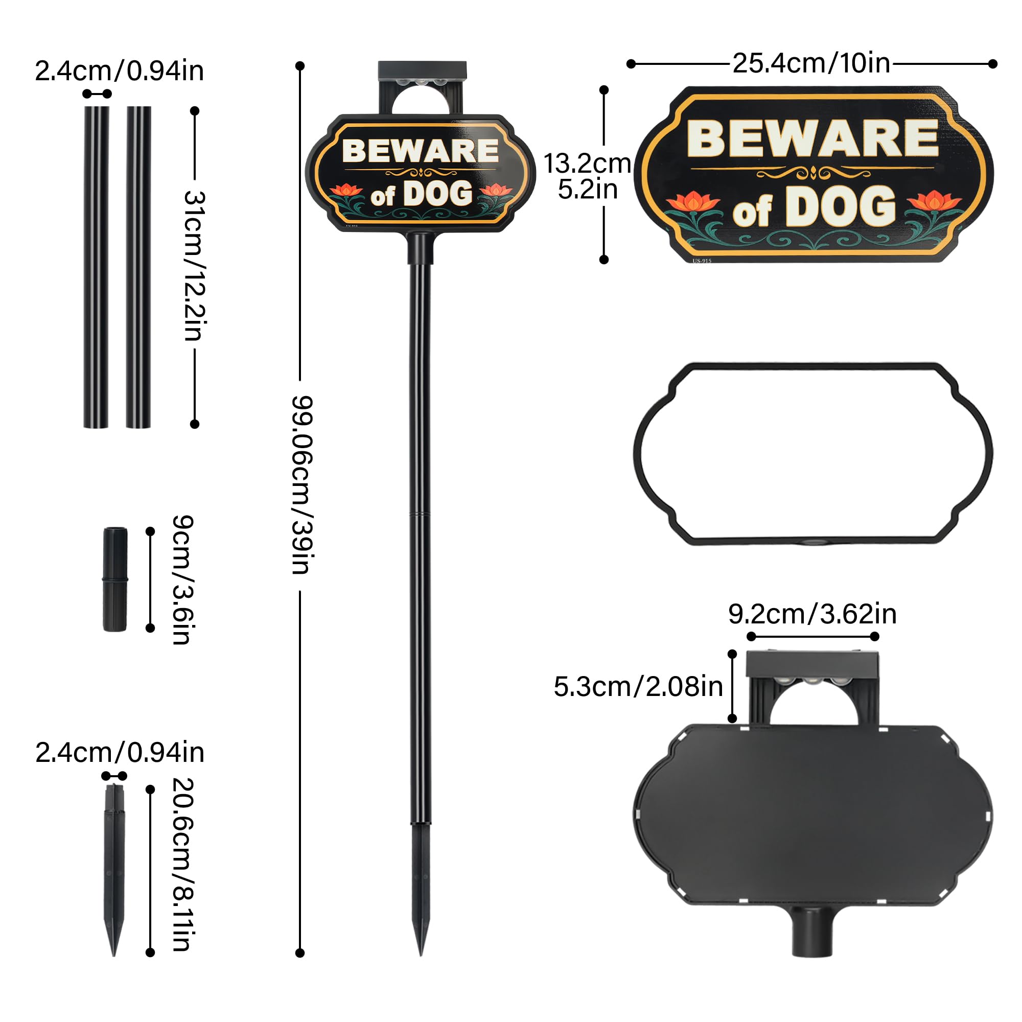 CKOK Easy tool-free assembly for quick yard setup.