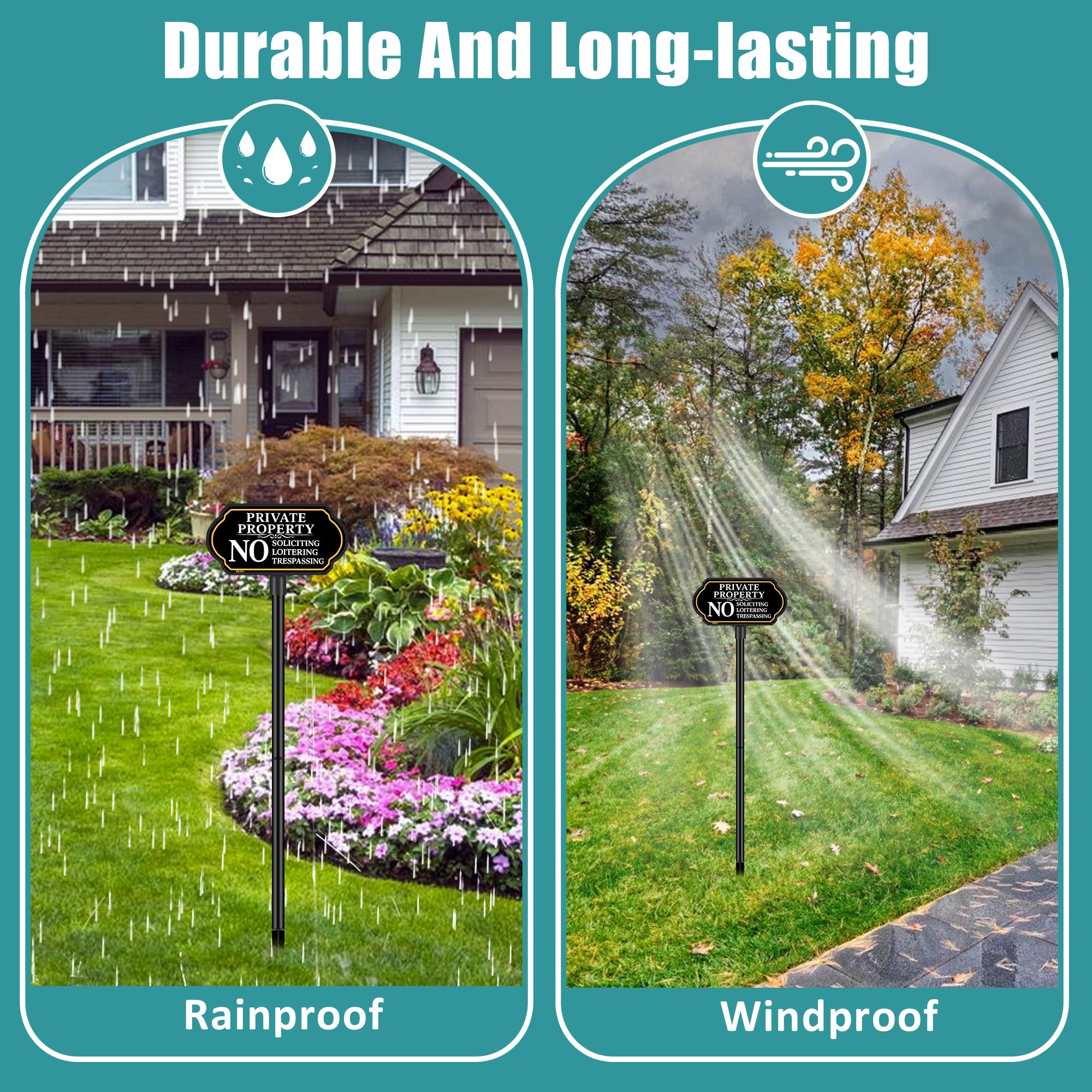 CKOK weatherproof aluminum sign withstands sun and rain for outdoor use.