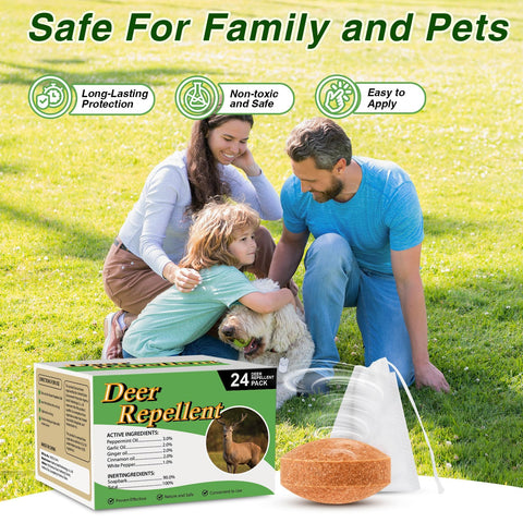 CKUKARM mint-garlic scent deters deer in outdoor spaces