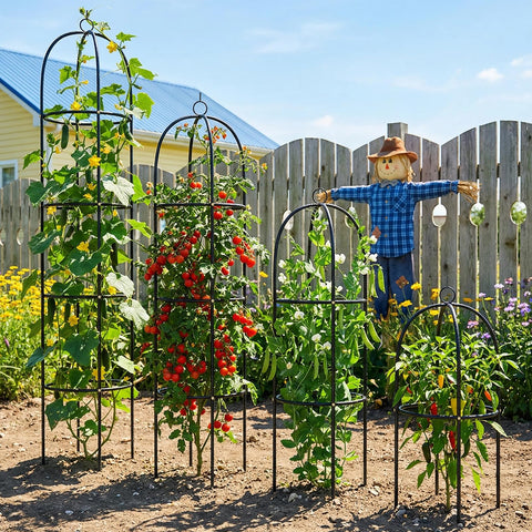 CL FUN 6.3 ft height provides tall freestanding plant support.