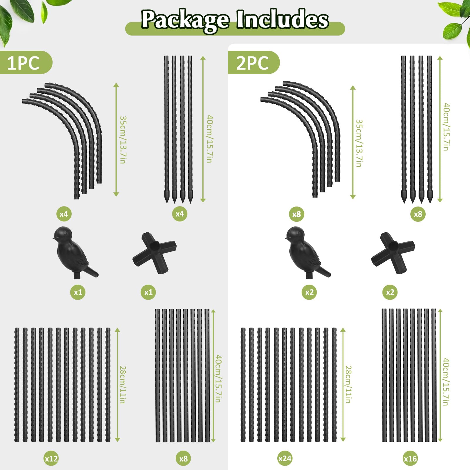 CL FUN bonus plant clips included to guide plant growth.