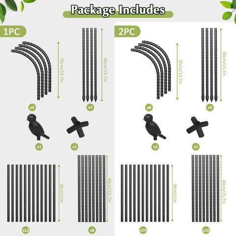 CL FUN bonus plant clips included to guide plant growth.