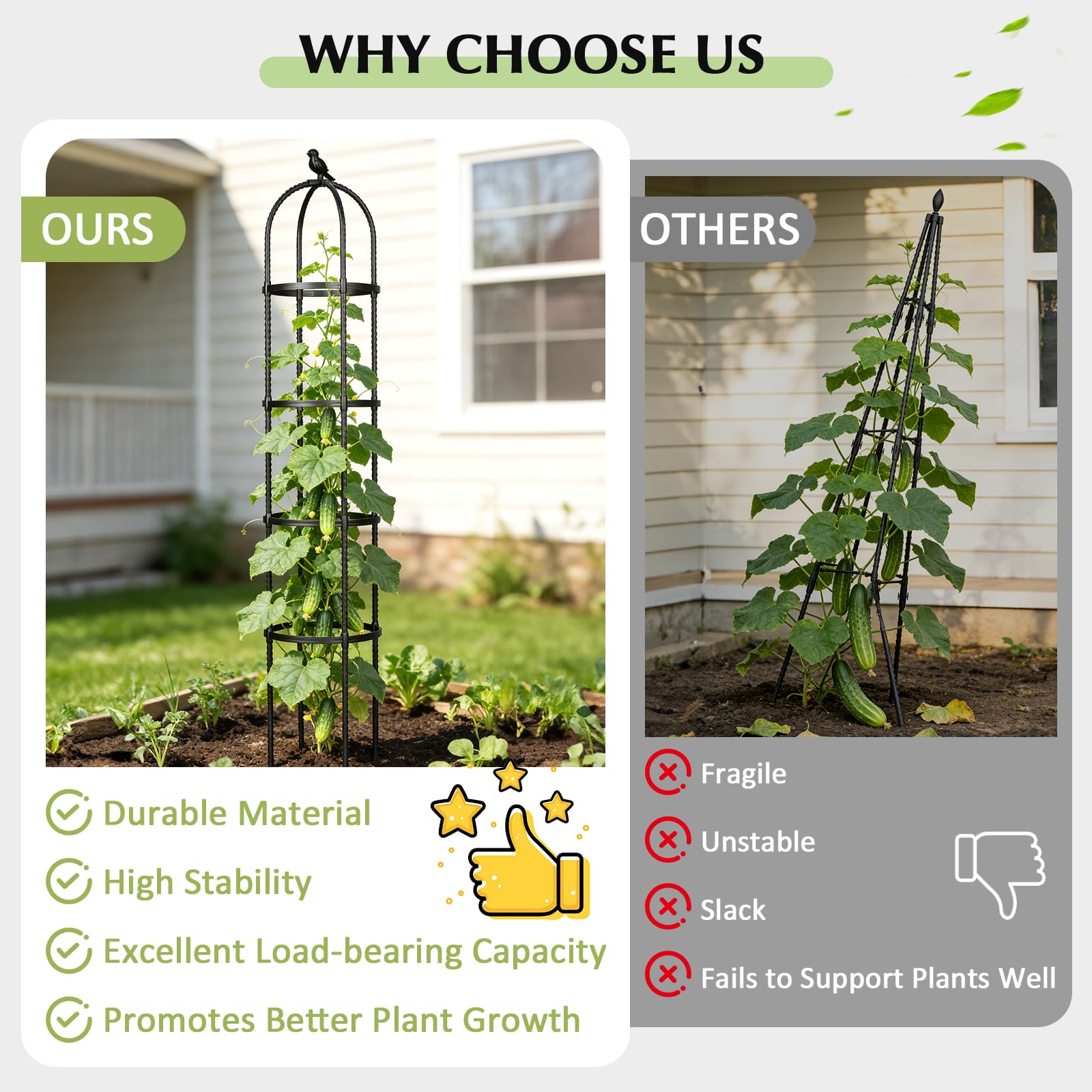CL FUN Bonus plant clips help guide growth.