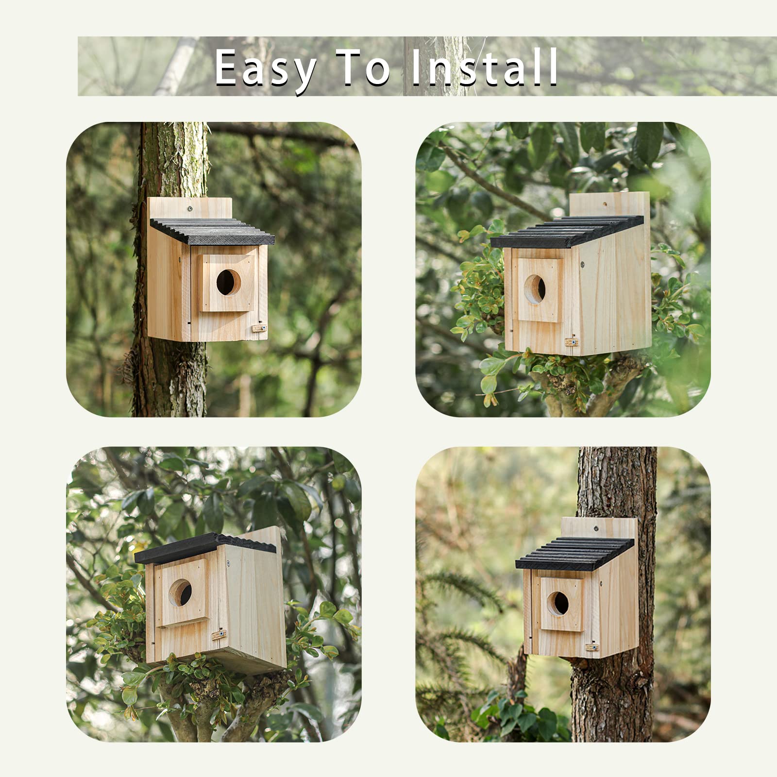 CLACKIBUKVYZ gift-ready birdhouse for nature lovers and gardeners.