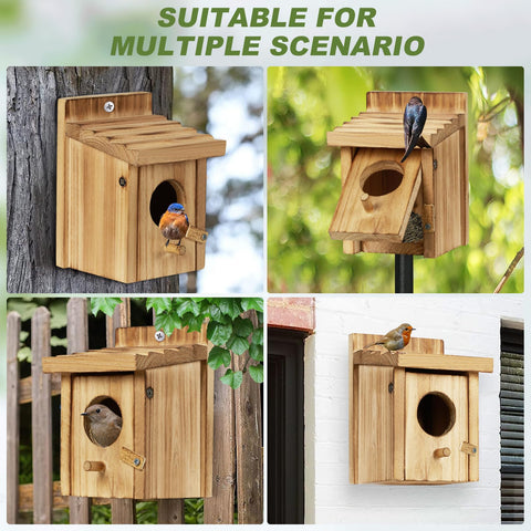 CLACKIBUKVYZ garden-nest-ready-birdhouse creates inviting spaces for local wildlife