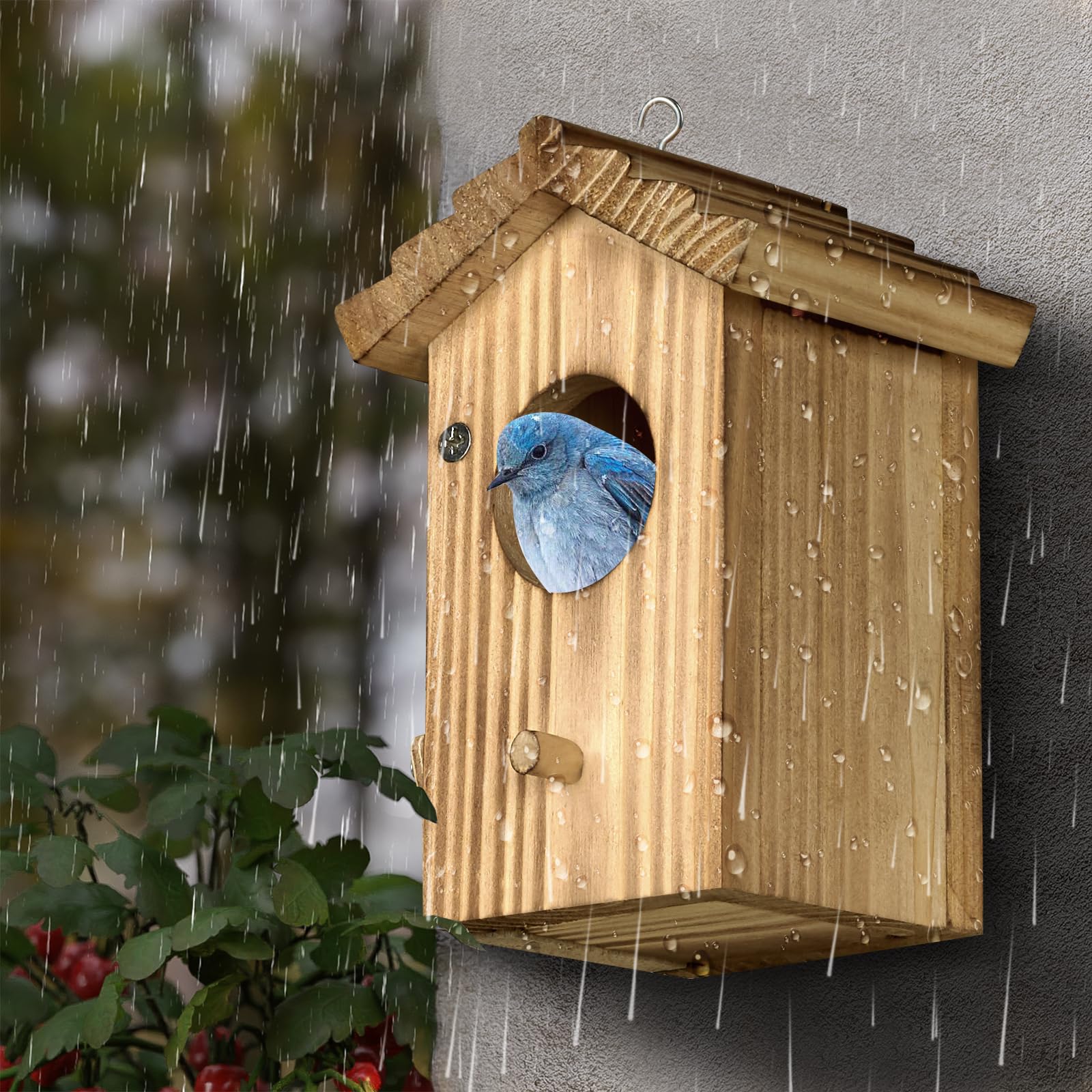 CLACKIBUKVYZ hummingbird house as garden decor adding life to outdoor space