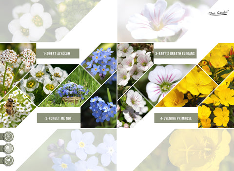 Claix Garden California Wildflower Mix creates seasonal color from spring to fall.