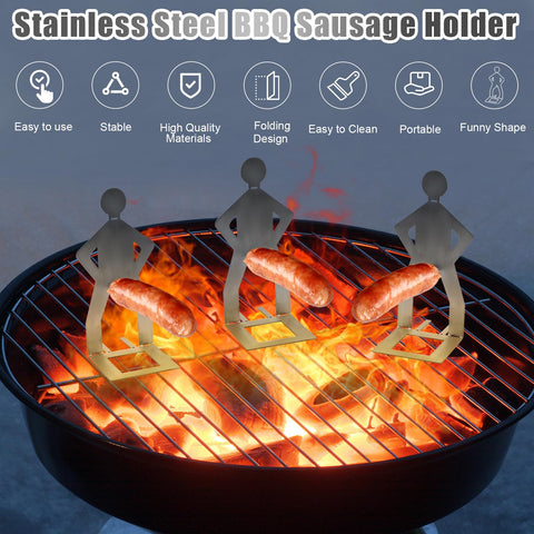 Clapery stainless steel hot dog rack highlights durable, rust-resistant performance for outdoor cooking.