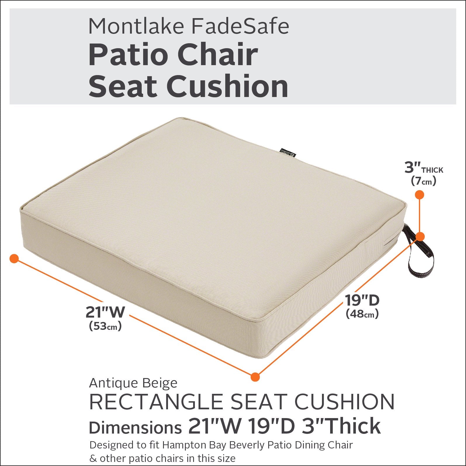 Montlake cushion foam core detail illustrating comfortable support