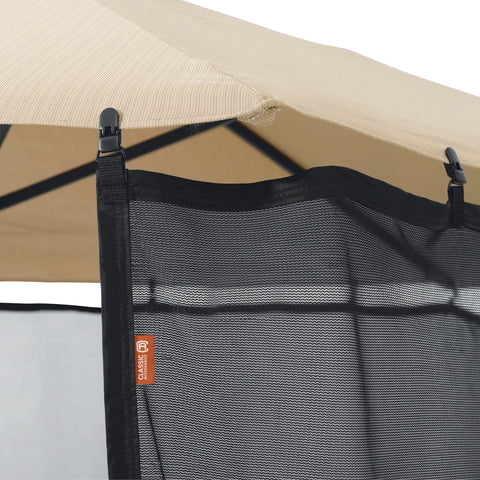 Classic Accessories patio protection with shade screen for sun relief and furniture preservation.