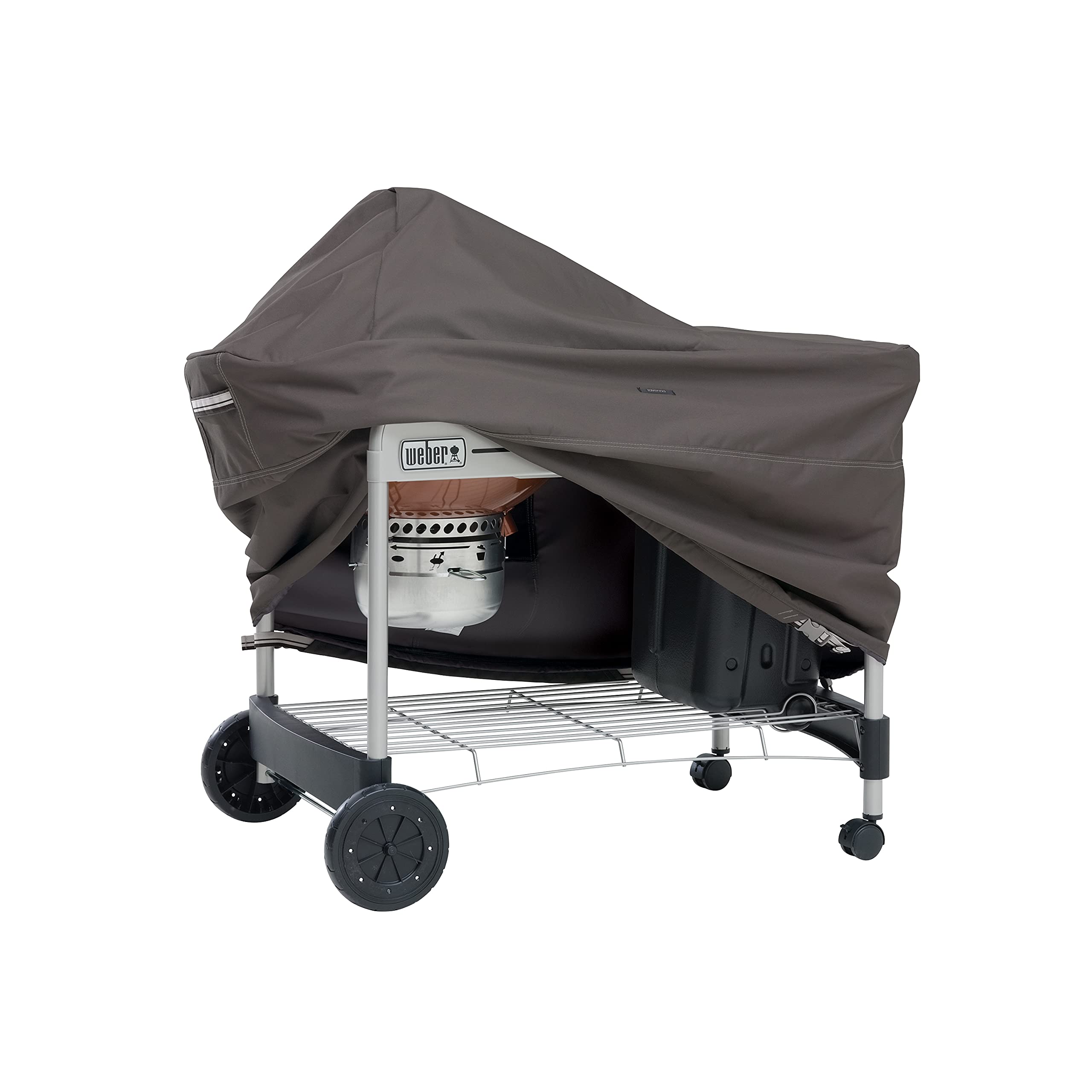 Ravenna dark taupe shade complements outdoor décor