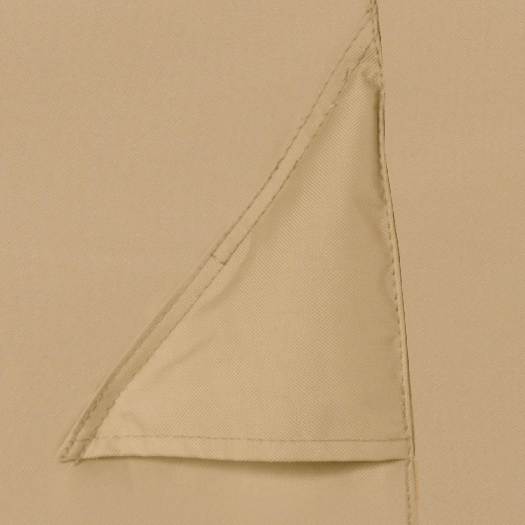 Classic Accessories Terrazzo elastic-bottom-hem gives fast, custom fit.