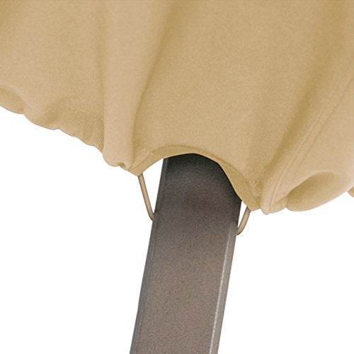 Classic Accessories Terrazzo stay-on elastic loops secure the cover during winds.