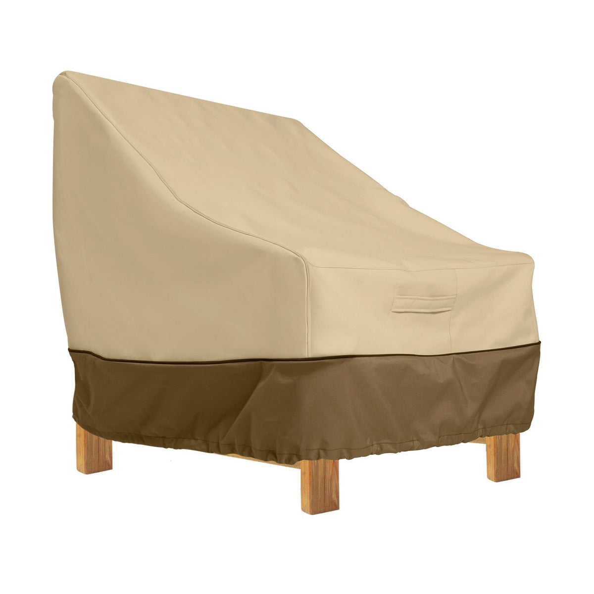 Classic Accessories Veranda 38-inch deep seated chair cover top view protects from rain and dust