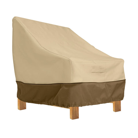 Classic Accessories Veranda 38-inch deep seated chair cover top view protects from rain and dust