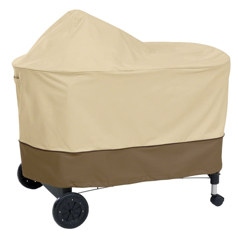 Classic Accessories Veranda 48in cover on Weber Performer protects from rain and dust