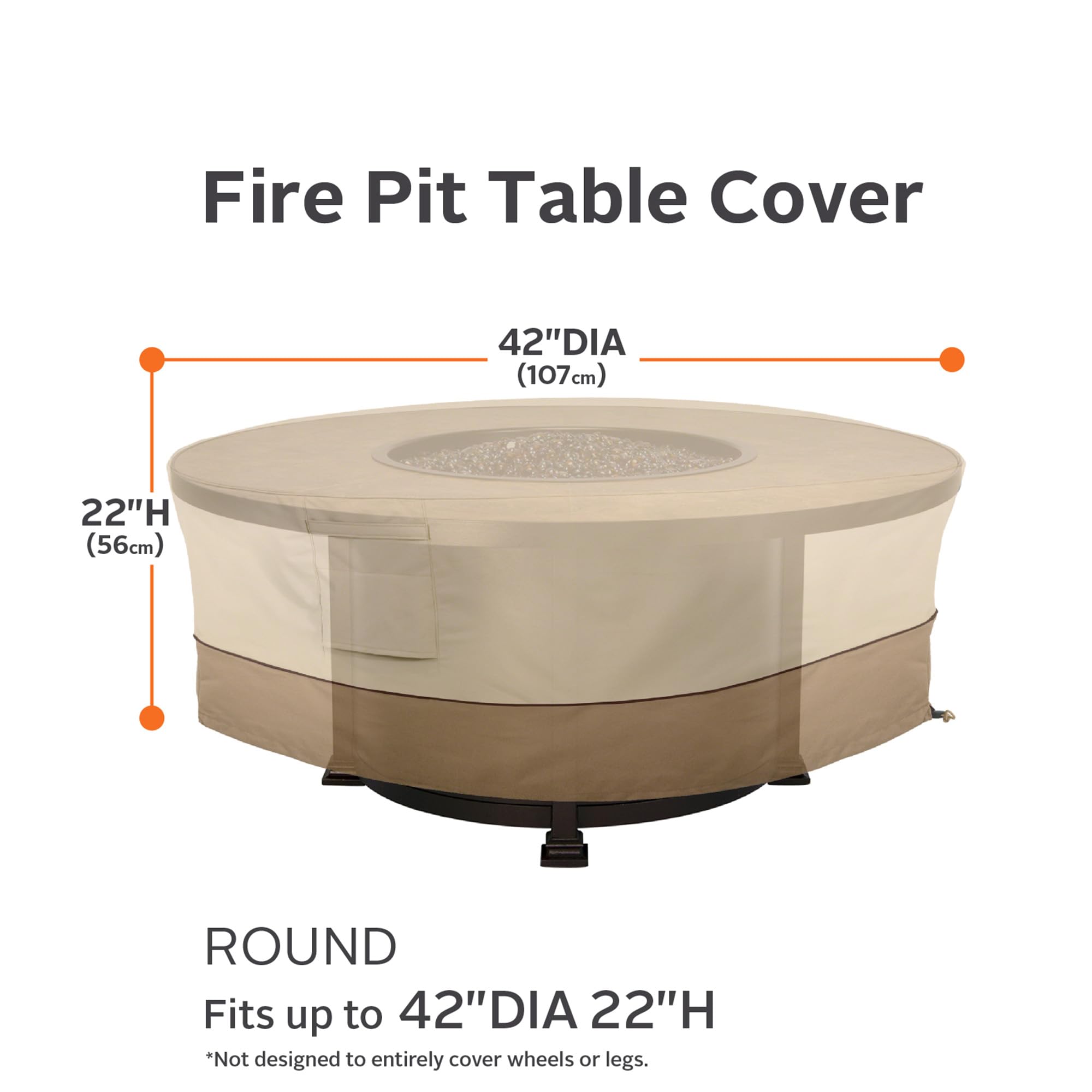 Veranda dark splash guard skirt shields moisture along edges.
