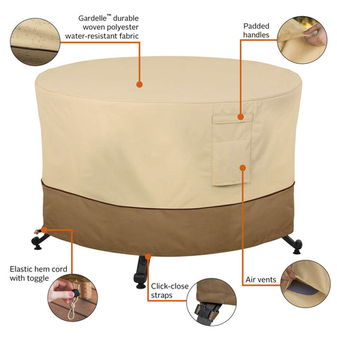 Elastic hem cord delivers a tight, custom-like fit for stability.