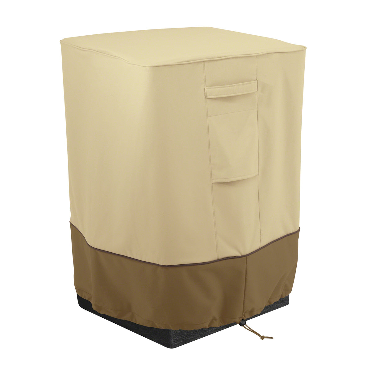 Classic Accessories Veranda fire-column cover protects a 21x21x30 outdoor column from rain and sun.