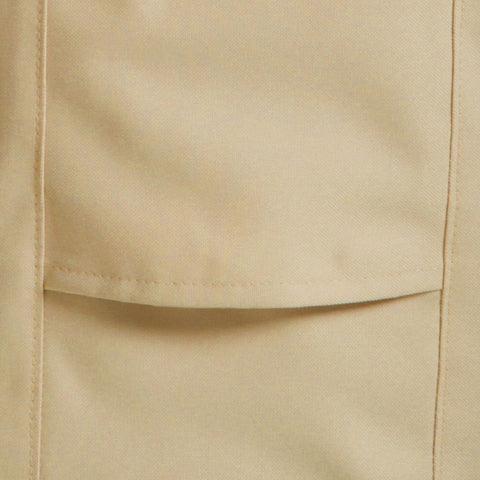 Classic Accessories Veranda front-view straps secure the cover on breezy days.